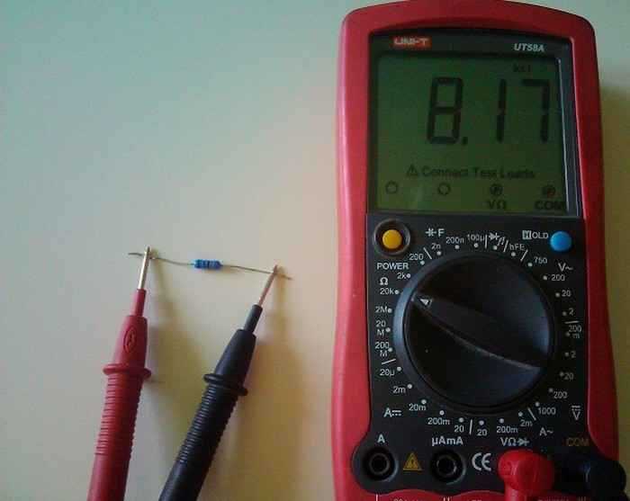 Что показывает мультиметр при исправном сопротивлении