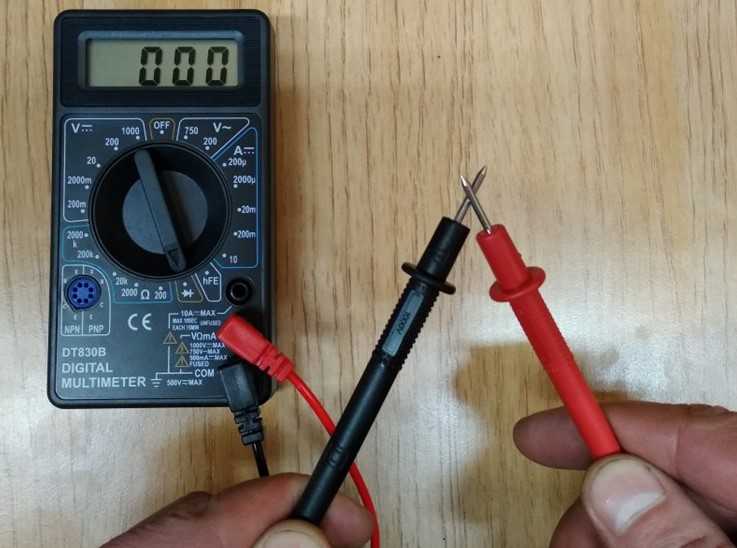 Как проверить сопротивление мультиметром на датчике