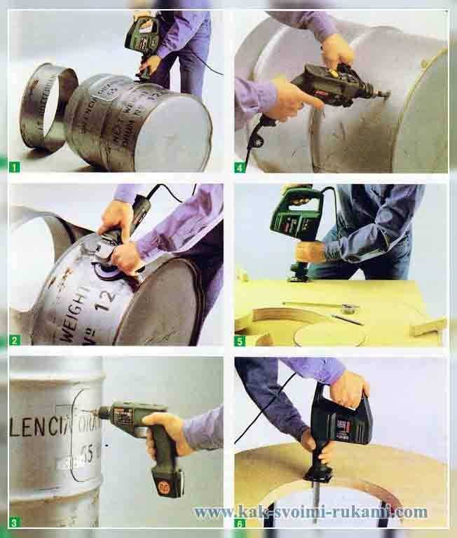 Сборка и установка поддона для сбора жира и углей