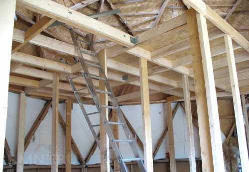 Устройство чернового настила по балкам перекрытия