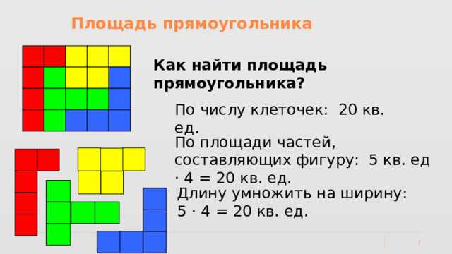 Как умножить длину на ширину
