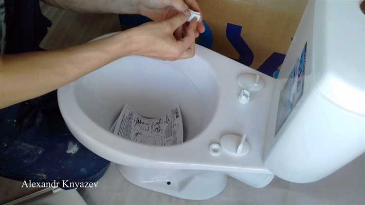 Последовательность монтажа крепежа на чашу унитаза