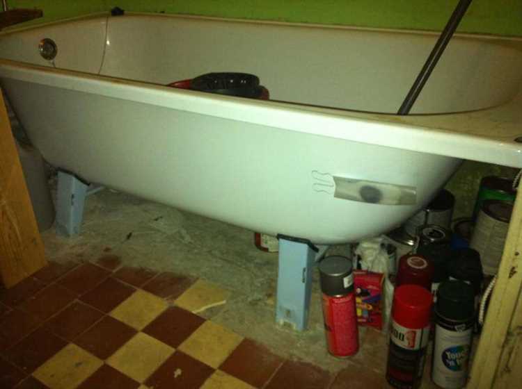 Проверка устойчивости и корректировка положения ванны