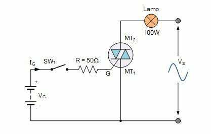 Схема управления симистором для плавного пуска